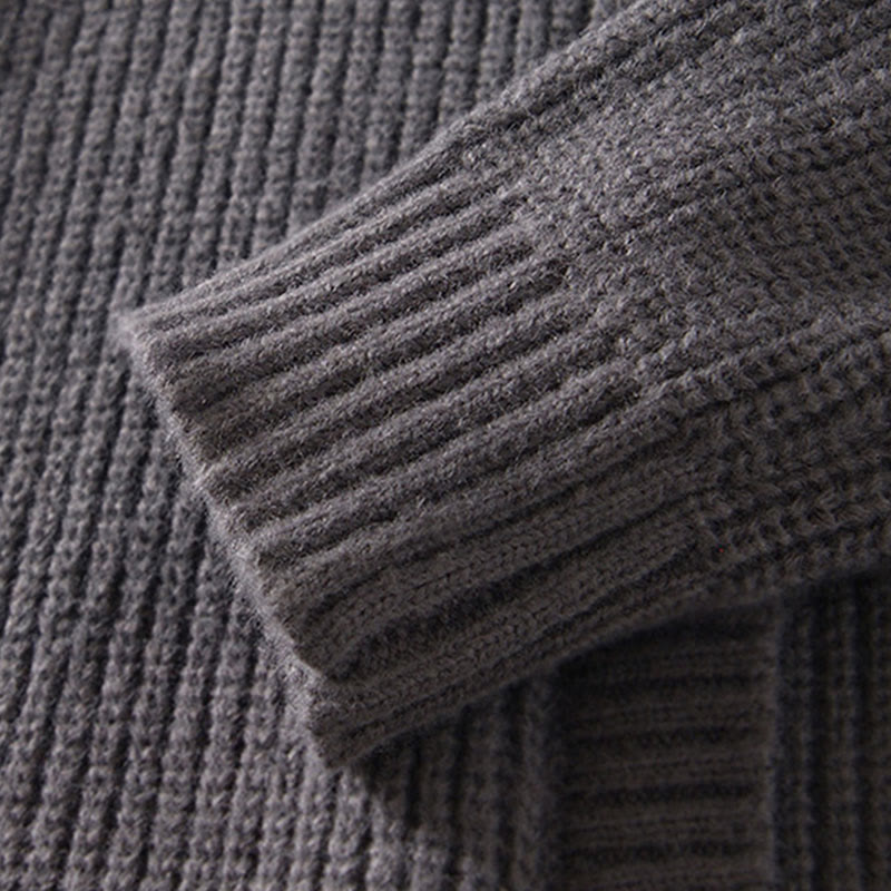 Męska kurtka z długim rękawem z bawełny Buddha Stones Winter Solid Color z zamkiem błyskawicznym i kieszeniami - image 9