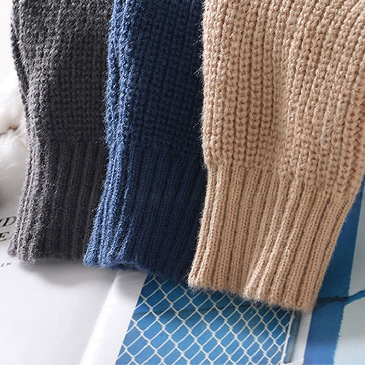 Męska kurtka z długim rękawem z bawełny Buddha Stones Winter Solid Color z zamkiem błyskawicznym i kieszeniami - image 19