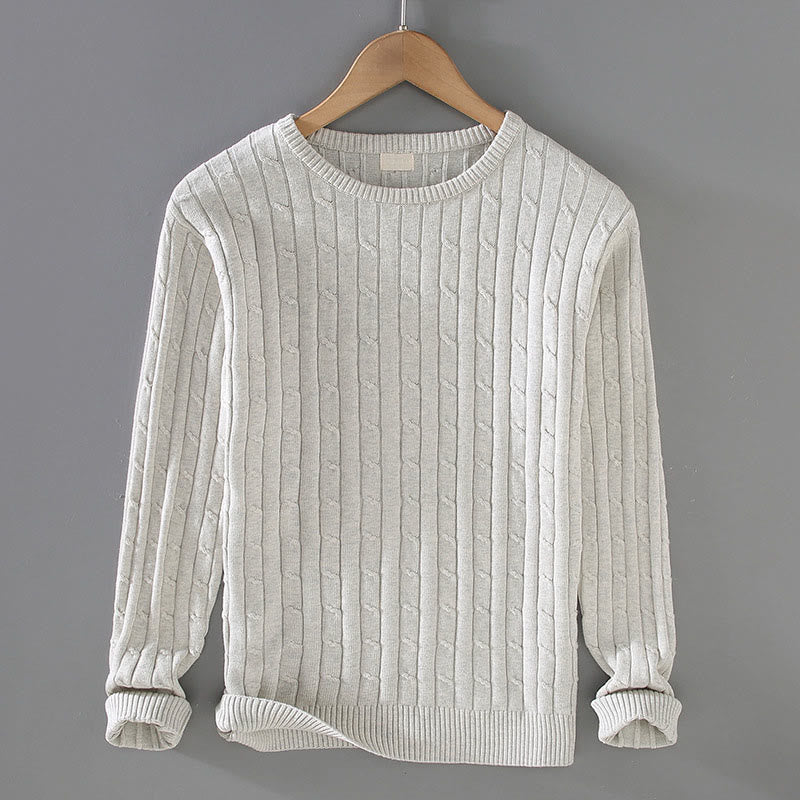 Sweter męski z okrągłym dekoltem i długim rękawem z czystej bawełny z motywem Buddha Stones - Bielizna - US/UK/AU42， EU52 (3XL) - image 5