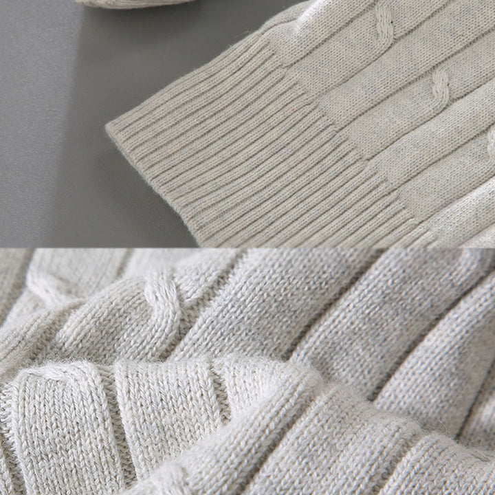 Sweter męski z okrągłym dekoltem i długim rękawem z czystej bawełny z motywem Buddha Stones - image 10