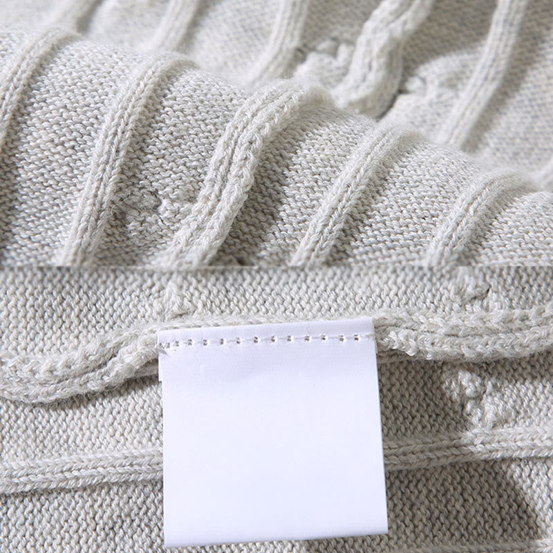 Sweter męski z okrągłym dekoltem i długim rękawem z czystej bawełny z motywem Buddha Stones - image 11