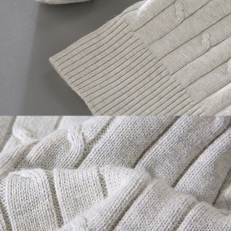 Sweter męski z okrągłym dekoltem i długim rękawem z czystej bawełny z motywem Buddha Stones - image 10