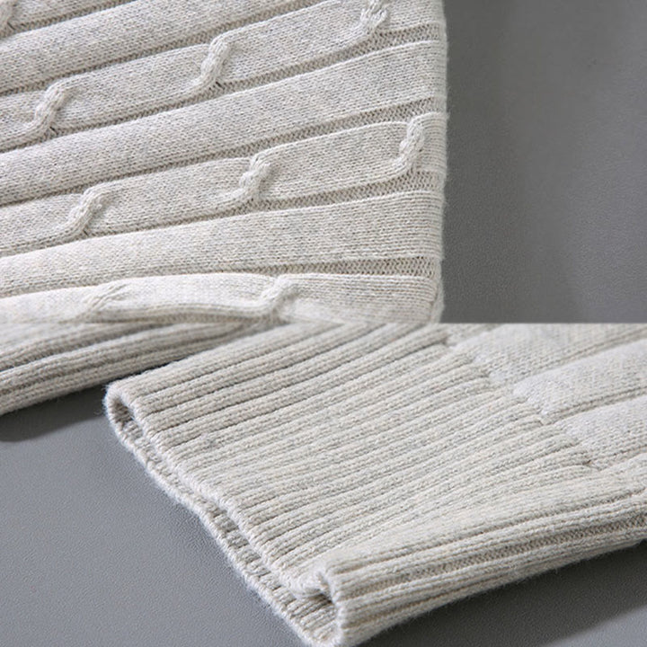 Sweter męski z okrągłym dekoltem i długim rękawem z czystej bawełny z motywem Buddha Stones - image 9