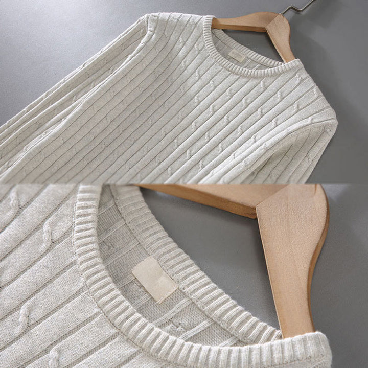 Sweter męski z okrągłym dekoltem i długim rękawem z czystej bawełny z motywem Buddha Stones - image 8