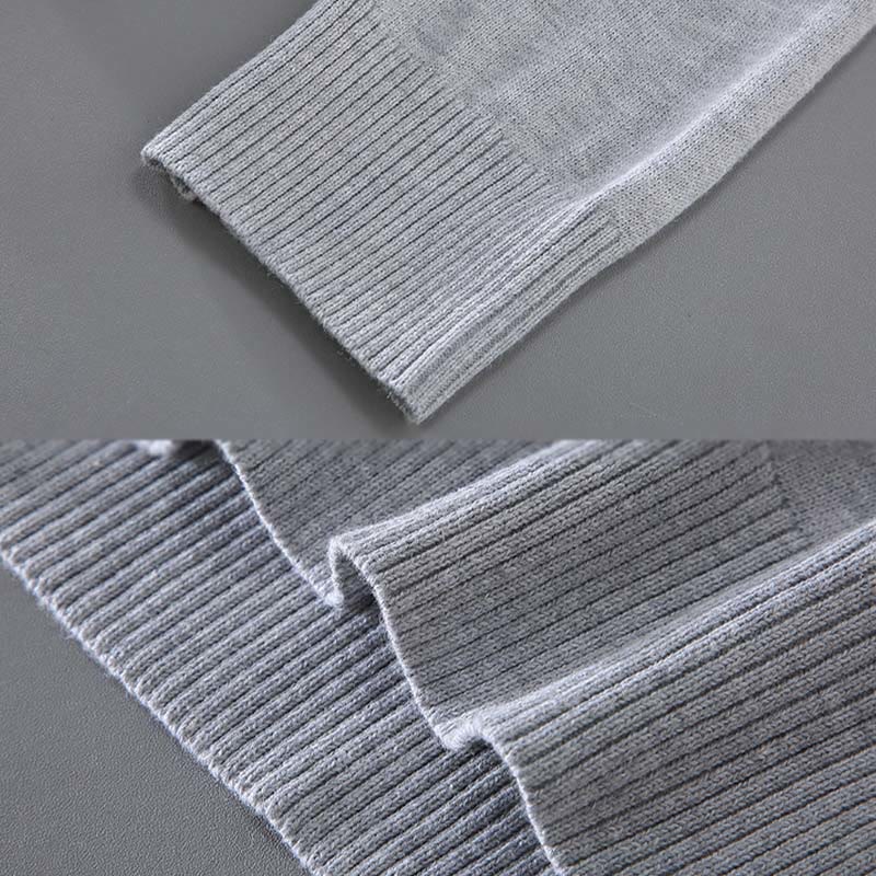 Męski sweter termiczny z okrągłym dekoltem i długim rękawem, wykonany z prążkowanej bawełny z motywem Buddha Stones - image 9