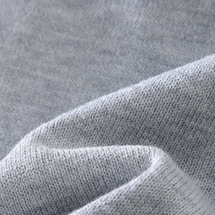 Męski sweter termiczny z okrągłym dekoltem i długim rękawem, wykonany z prążkowanej bawełny z motywem Buddha Stones - image 6