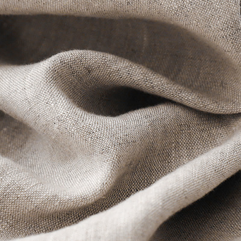 Spodnie damskie z bawełny z kieszeniami i motywem Buddha Stones, w jednolitym kolorze i sznurkiem - image 24