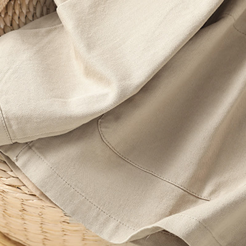 Koszula damska z długim rękawem i stójką, wykonana z bawełny i poliestru, z kieszeniami i Buddha Stones” - image 21