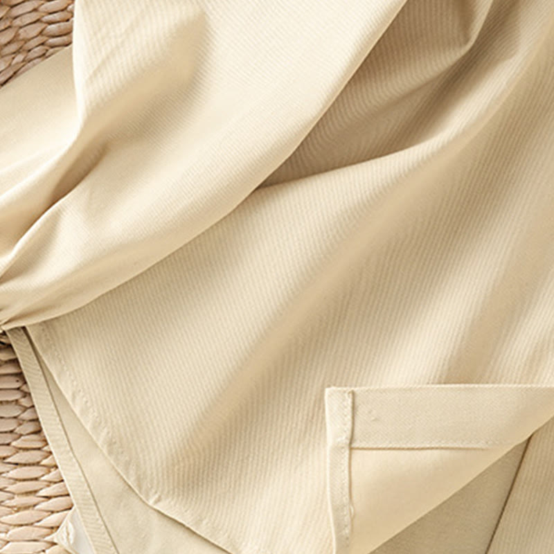 Koszula damska z długim rękawem i stójką z bawełny z motywem Buddha Stones , z kieszeniami - image 22