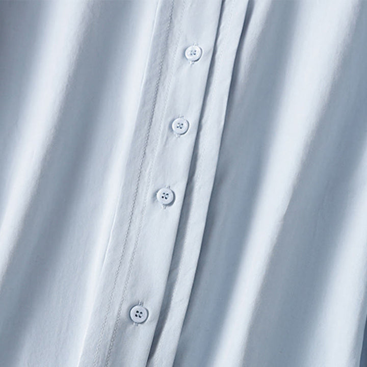 Koszula damska z długim rękawem i koronką z klapami w stylu casual z motywem Buddha Stones - image 6