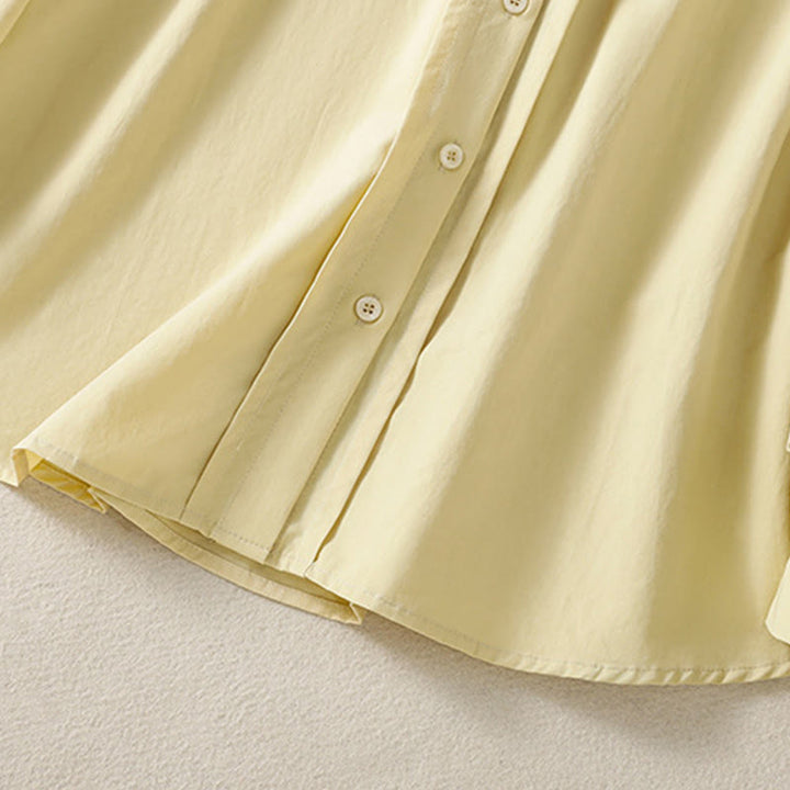 Koszula damska z długim rękawem i koronką z klapami w stylu casual z motywem Buddha Stones - image 16