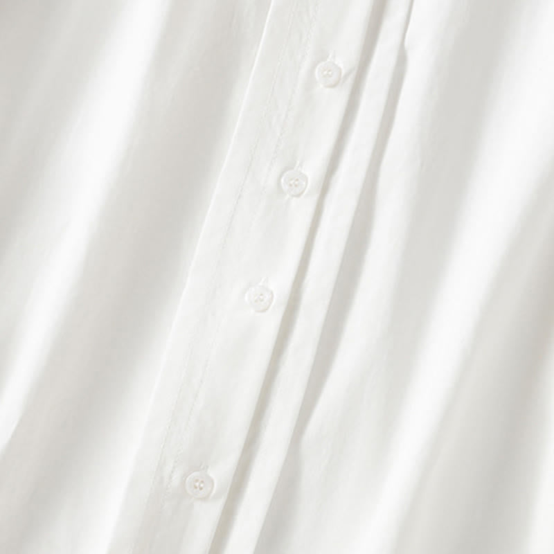 Koszula damska z długim rękawem i koronką z klapami w stylu casual z motywem Buddha Stones - image 22