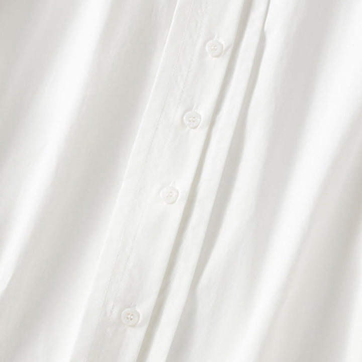 Koszula damska z długim rękawem i koronką z klapami w stylu casual z motywem Buddha Stones - image 22