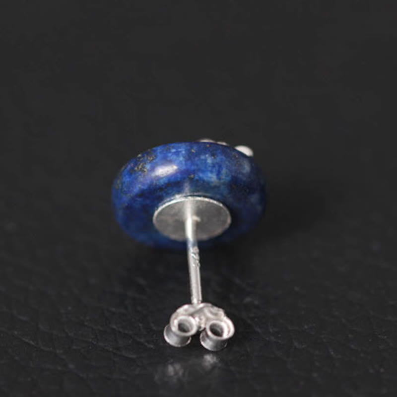 Buddha Stones z lazurytem i lapis lazuli ze srebra próby 925, wzór lotosu, oświecenie - image 10