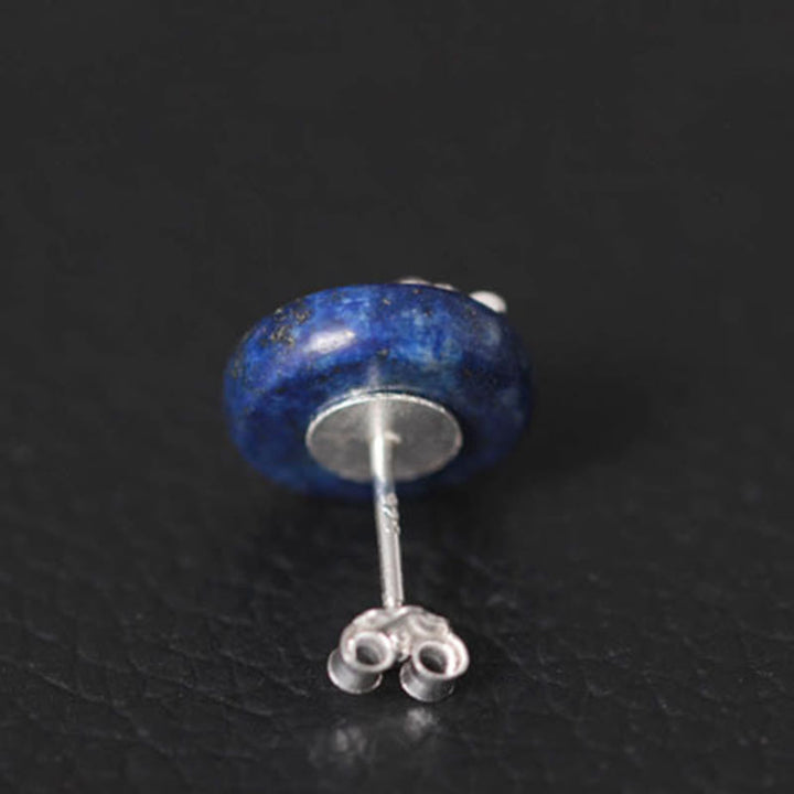 Buddha Stones z lazurytem i lapis lazuli ze srebra próby 925, wzór lotosu, oświecenie - image 10