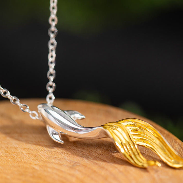 Naszyjnik z Buddha Stones ze srebra próby 925 i złotą rybką Koi, z wisiorkiem szczęścia - image 7