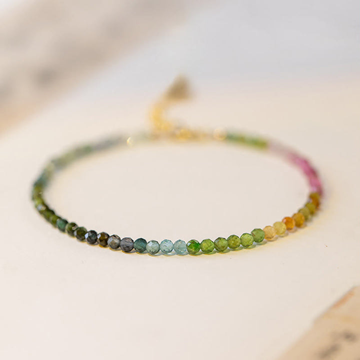Bransoletka z ultracienkich koralików z naturalnego turmalinu o średnicy 2,5 mm z Buddha Stones - image 7