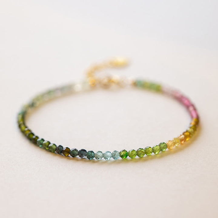 Bransoletka z ultracienkich koralików z naturalnego turmalinu o średnicy 2,5 mm z Buddha Stones - Turmalin 2,5 mm (obwód nadgarstka: 14-17 cm) - image 6