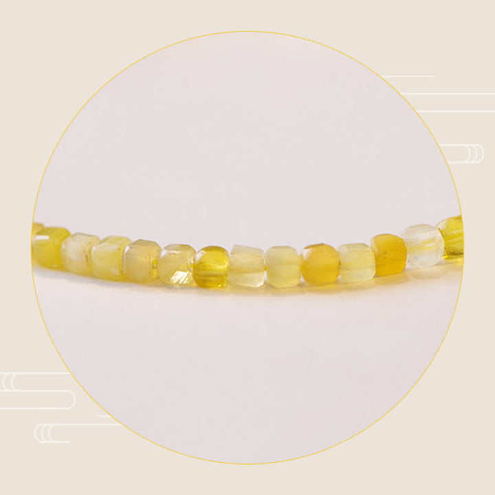 Bransoletka motywacyjna z ultracienkich koralików z naturalnego opalu i Buddha Stones o grubości 2 mm - image 8