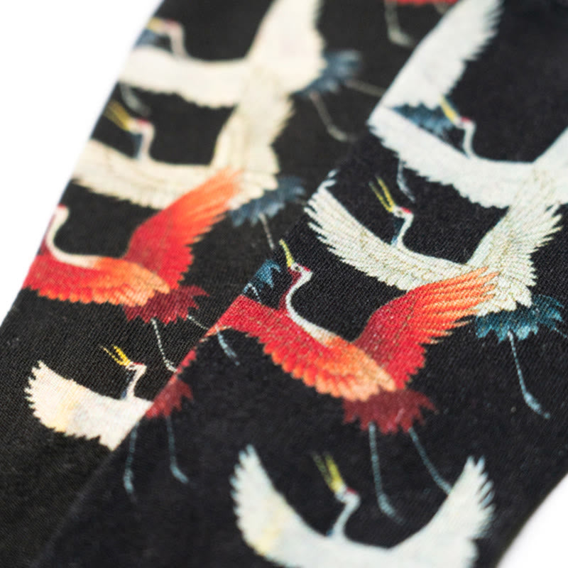 Buddha Stones Skarpetki unisex męskie, damskie, białe, czerwone, z mikro załogą, casualowe - image 6