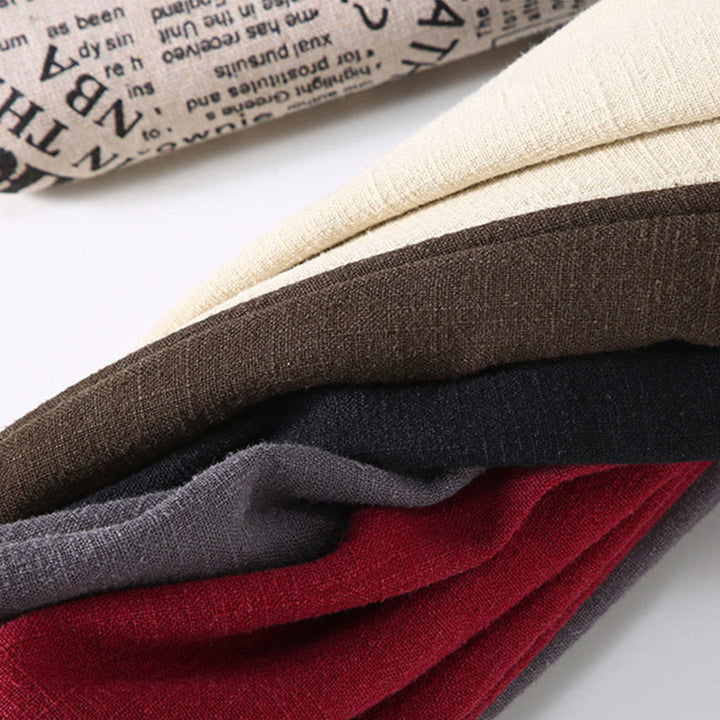 Kurtka męska Buddha Stones z długim rękawem, standardowym kołnierzem, termiczna, z podszewką z polaru, z bawełny ramii i kieszeniami - image 19