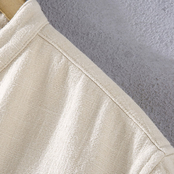 Kurtka męska Buddha Stones z długim rękawem, standardowym kołnierzem, termiczna, z podszewką z polaru, z bawełny ramii i kieszeniami - image 7