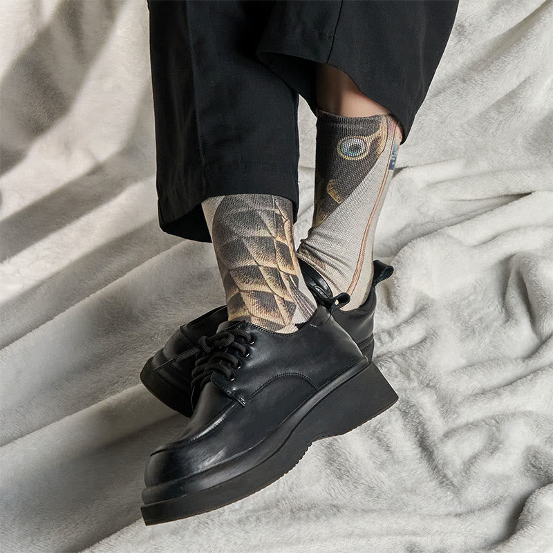 Buddha Stones Kamienie Koi Ryba Góra Fuji Micro Crew Męskie Damskie Unisex - image 9