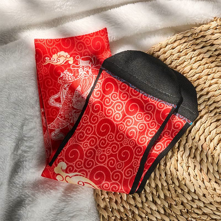 Buddha Stones, swobodny bóg bogactwa, pomyślne chmury, mikro skarpetki męskie i damskie unisex - image 4