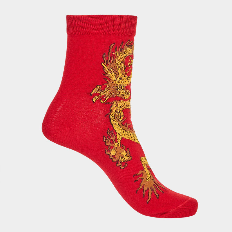 Buddha Stones Casual 5 par skarpetek damskich Golden Dragon Quarter - image 35