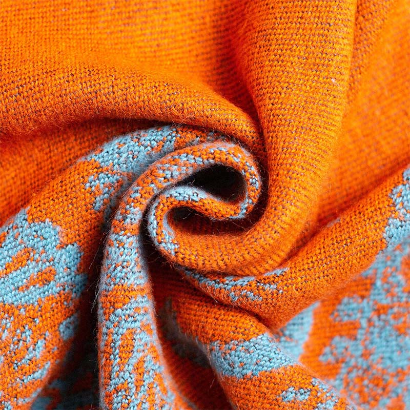 Buddha Stones, jesień, zima, tybetański wzór paisley, szal, termiczny, przytulny, unisex - image 4