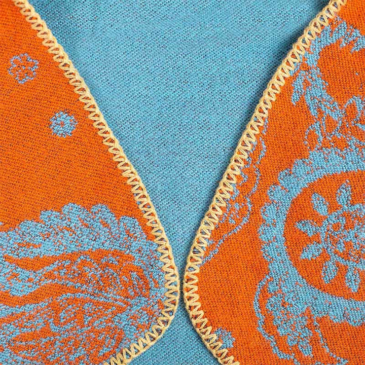 Buddha Stones, jesień, zima, tybetański wzór paisley, szal, termiczny, przytulny, unisex - image 3