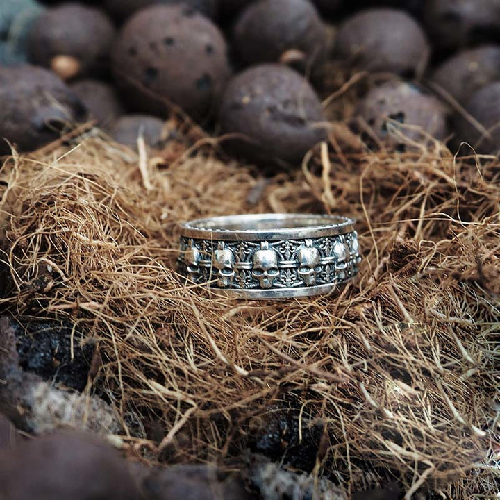 Buddha Stones Władca Lasu Zwłok Miedziana Czaszka Pierścień Nowego Początku - image 9