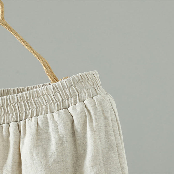 Spodnie damskie z szerokimi nogawkami i kieszeniami, haftowane żaby z Buddha Stones - image 9