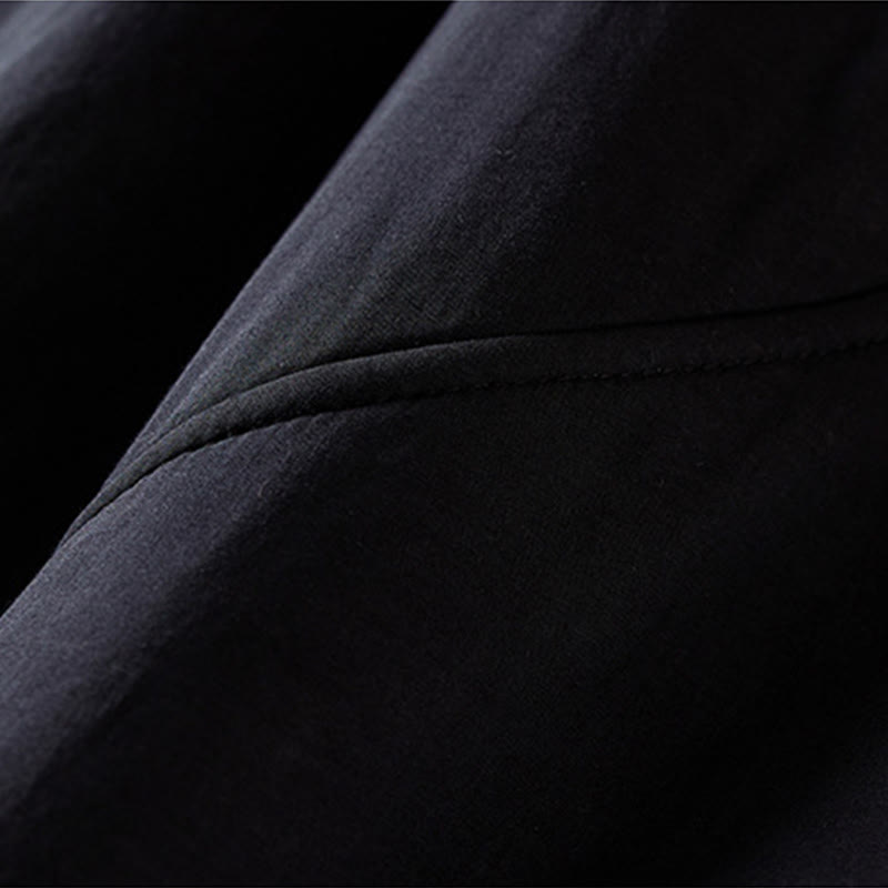 Damskie spodnie haremowe z grubej bawełny z kieszeniami i gładkimi, bawełnianymi watami w kolorze Buddha Stones - image 28