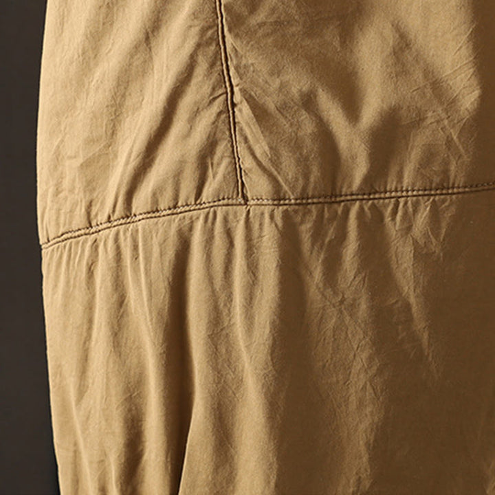 Spodnie damskie haremowe z bawełny z kieszeniami i gładkimi, ciepłymi, bawełnianymi Buddha Stones - image 5
