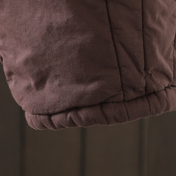 Spodnie damskie haremowe z bawełny z kieszeniami i gładkimi, ciepłymi, bawełnianymi Buddha Stones - image 11