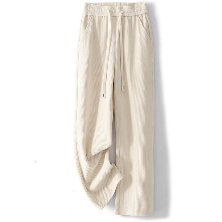 Spodnie damskie z bawełny Buddha Stones Casual Corduroy Cotton-Pitch z kieszeniami - image 4