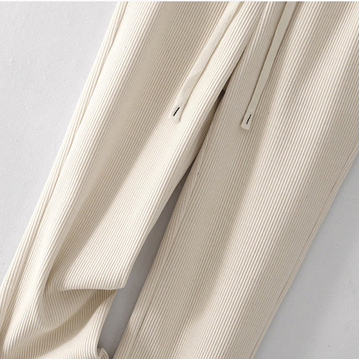 Spodnie damskie z bawełny Buddha Stones Casual Corduroy Cotton-Pitch z kieszeniami - image 3