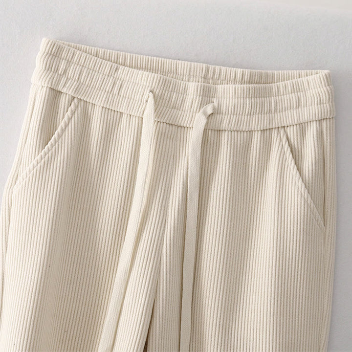 Spodnie damskie z bawełny Buddha Stones Casual Corduroy Cotton-Pitch z kieszeniami - image 7