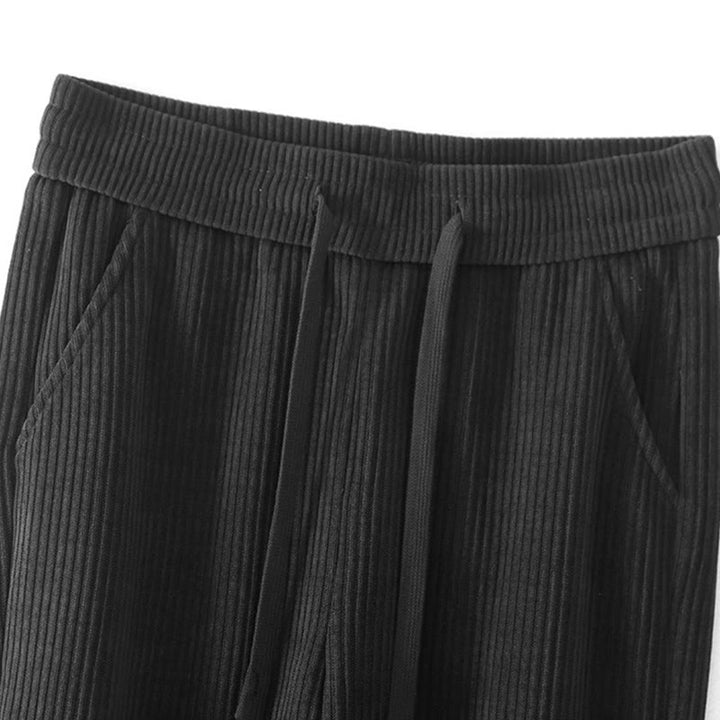 Spodnie damskie z bawełny Buddha Stones Casual Corduroy Cotton-Pitch z kieszeniami - image 9