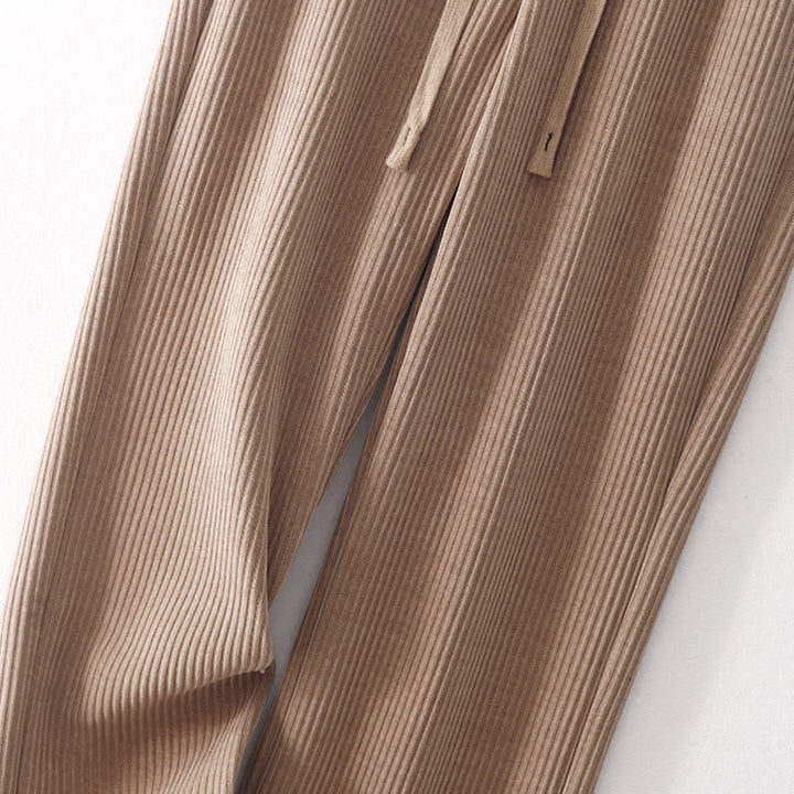 Spodnie damskie z bawełny Buddha Stones Casual Corduroy Cotton-Pitch z kieszeniami - image 23