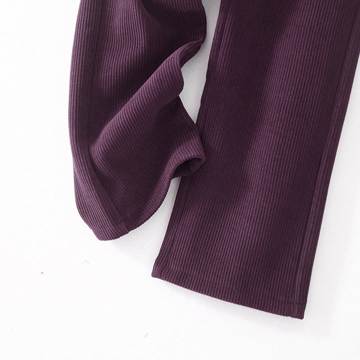 Spodnie damskie z bawełny Buddha Stones Casual Corduroy Cotton-Pitch z kieszeniami - image 30