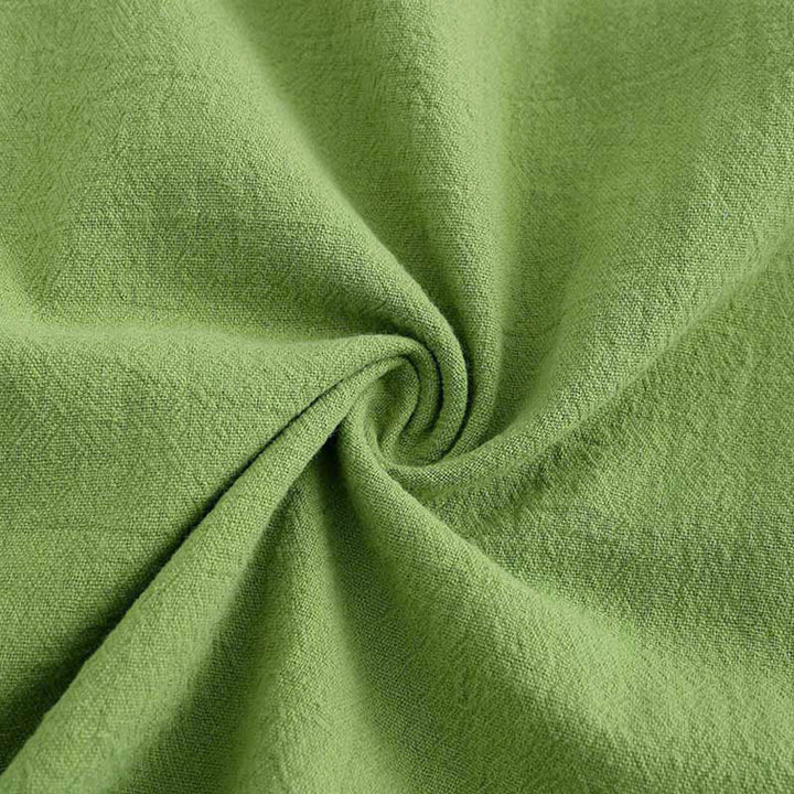 Buddha Stones 2 szt. Koszula z długim rękawem z kieszeniami Spodnie ze ściągaczem Medytacja Bawełna Lniana Odzież Damska Zestaw - image 4