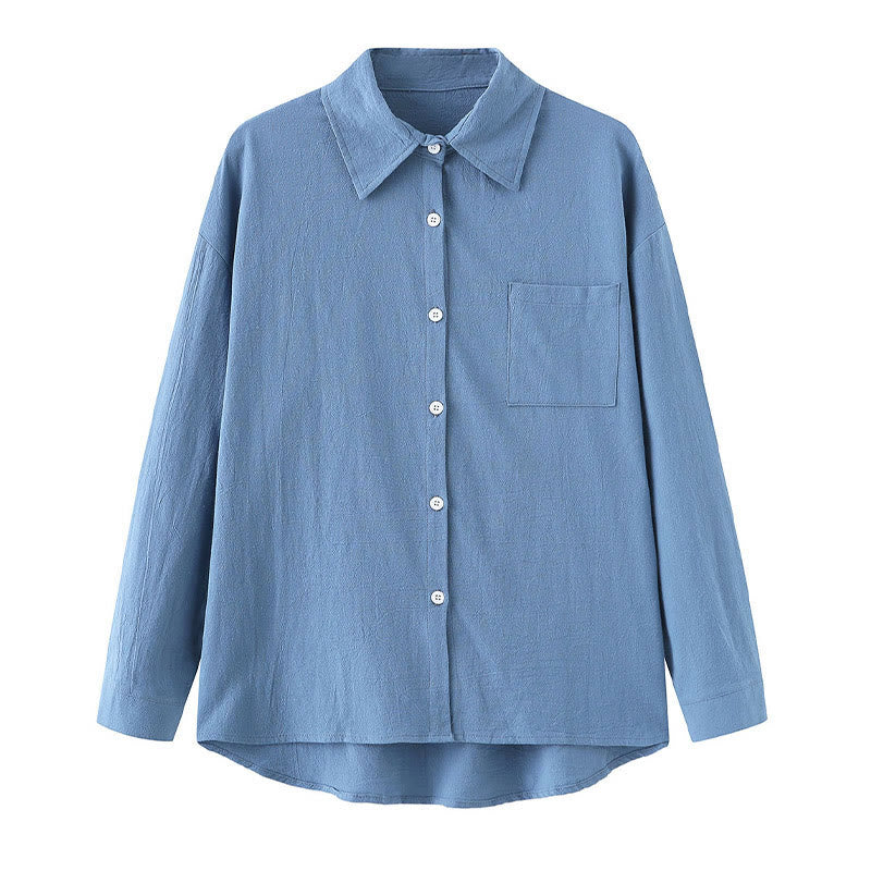 Buddha Stones 2 szt. Koszula z długim rękawem z kieszeniami Spodnie ze ściągaczem Medytacja Bawełna Lniana Odzież Damska Zestaw - image 20