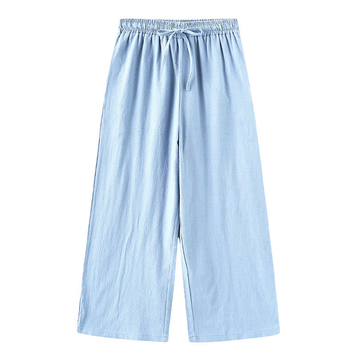 Buddha Stones 2 szt. Koszula z długim rękawem z kieszeniami Spodnie ze ściągaczem Medytacja Bawełna Lniana Odzież Damska Zestaw - image 27