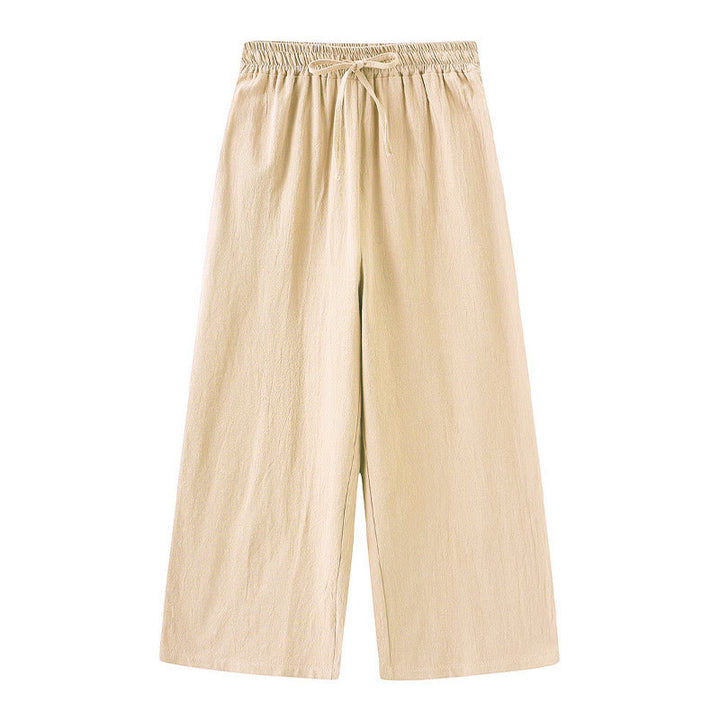 Buddha Stones 2 szt. Koszula z długim rękawem z kieszeniami Spodnie ze ściągaczem Medytacja Bawełna Lniana Odzież Damska Zestaw - image 15