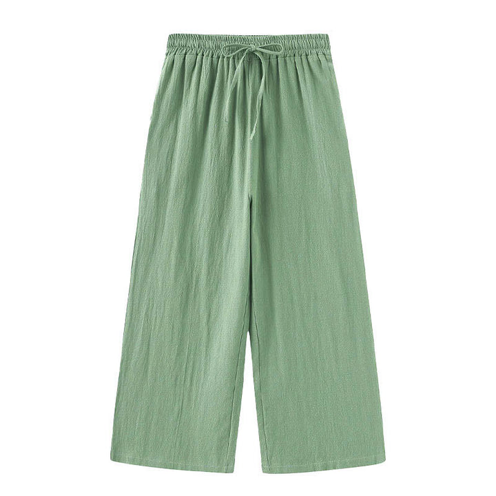 Buddha Stones 2 szt. Koszula z długim rękawem z kieszeniami Spodnie ze ściągaczem Medytacja Bawełna Lniana Odzież Damska Zestaw - image 45