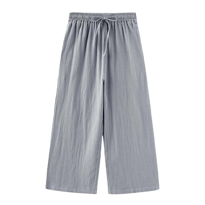 Buddha Stones 2 szt. Koszula z długim rękawem z kieszeniami Spodnie ze ściągaczem Medytacja Bawełna Lniana Odzież Damska Zestaw - image 51