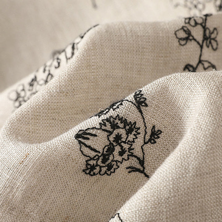 Kurtka damska Buddha Stones z haftem żaba-guzik, bawełniana, pikowana, z długim rękawem i kieszeniami - image 11