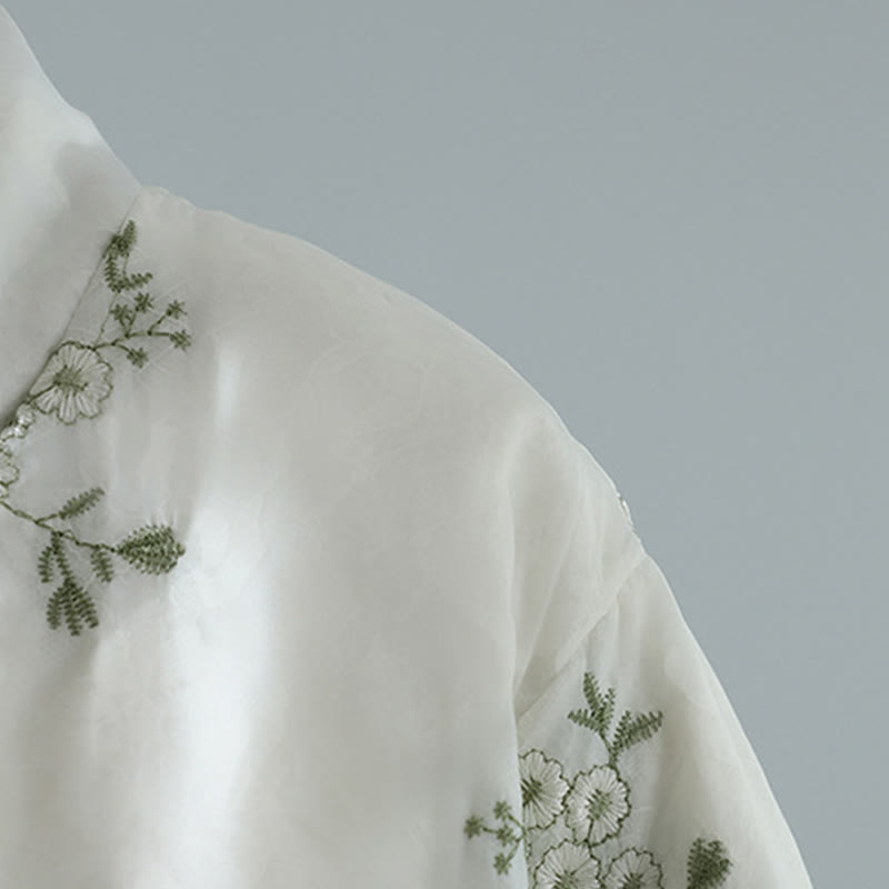 Kurtka damska Buddha Stones z haftem żaba-guzik, z długim rękawem, bawełniana, gruba, z kieszeniami - image 11